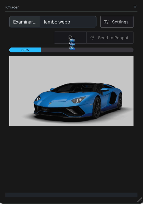 Ktracer screenshot 2