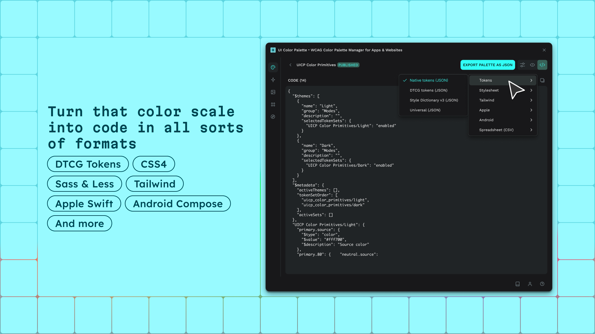 UI Color Palette /one・WCAG Color Palette Manager for Apps & Websites screenshot 3