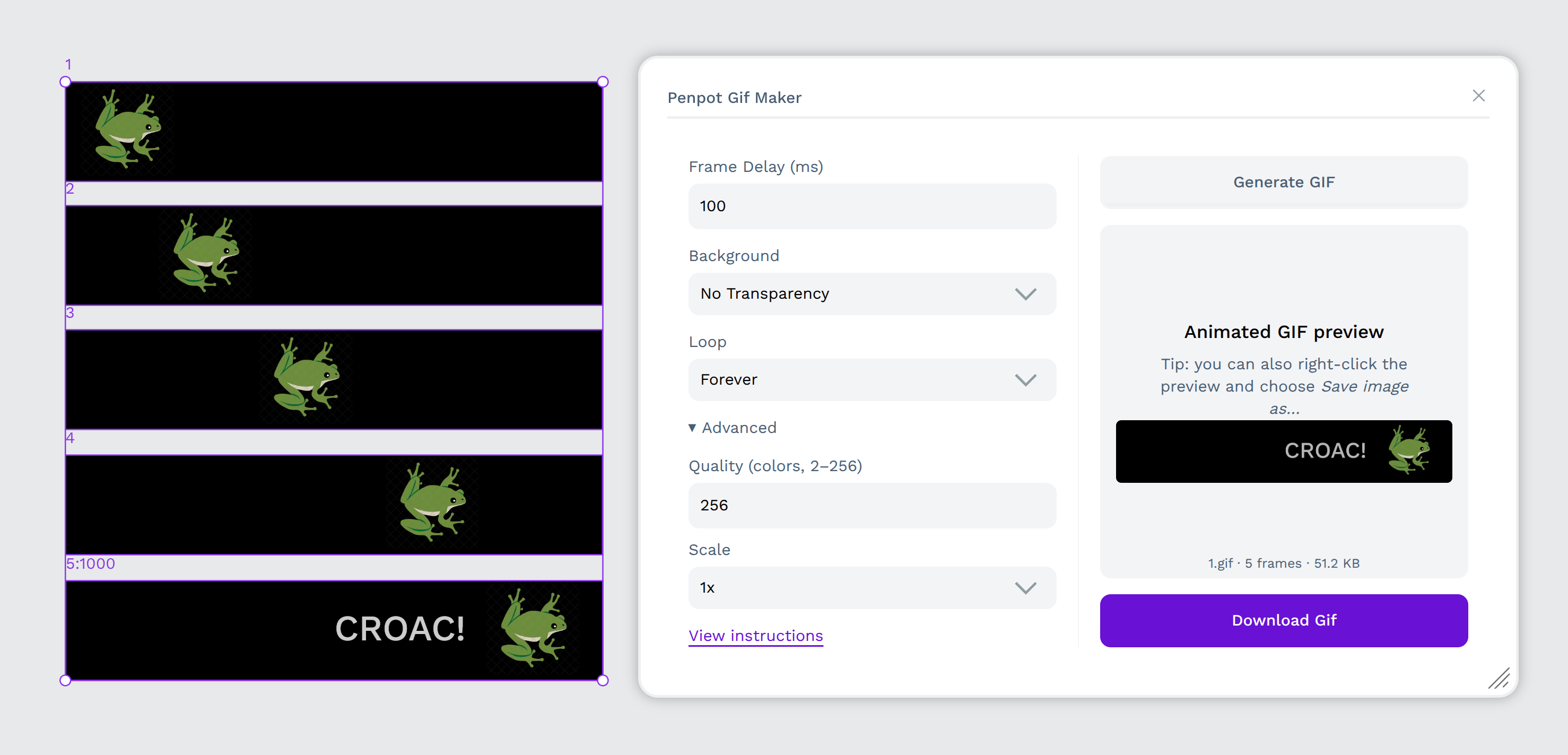 Penpot GIF Maker screenshot 2