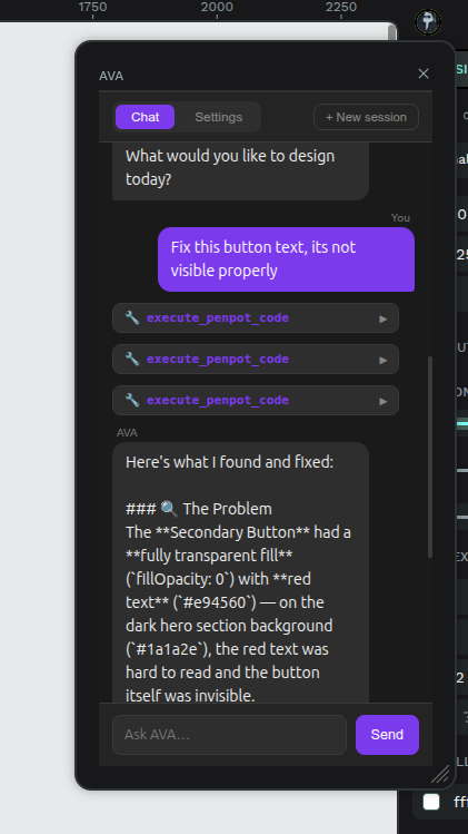 Penpot AVA - AI Visual Assistant screenshot 1