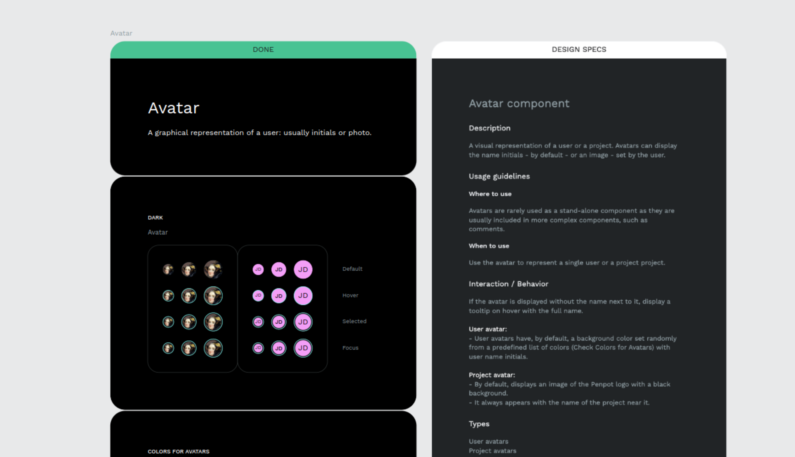 Penpot Design System | Pencil screenshot 1