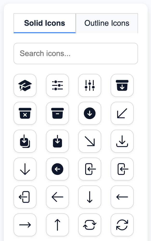 Heroicons screenshot 2