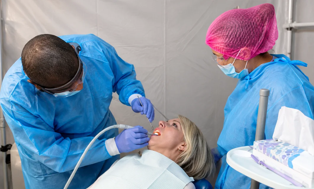 The Kyiv Messianic Church's mobile dental clinic van, used to serve war-affected communities.