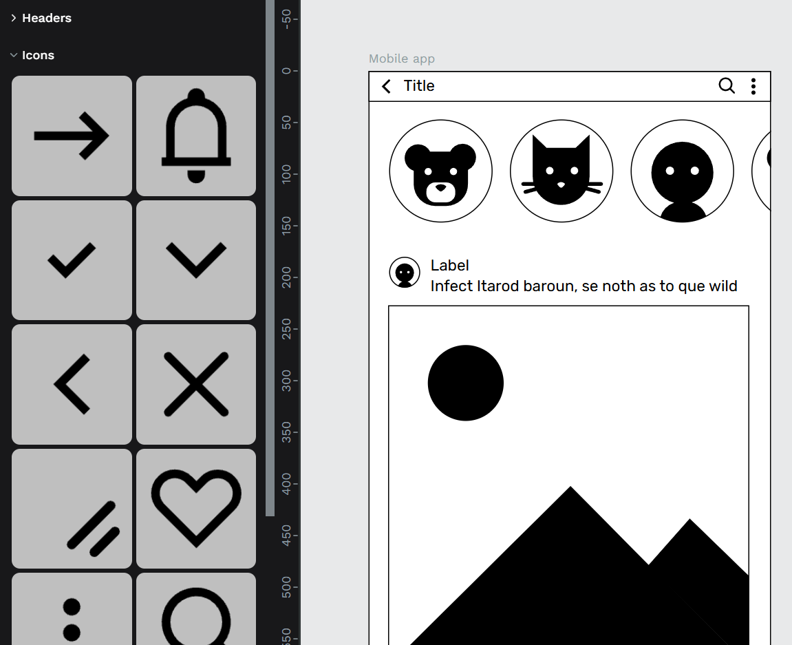 Minimalistic Wireframing Kit screenshot 2