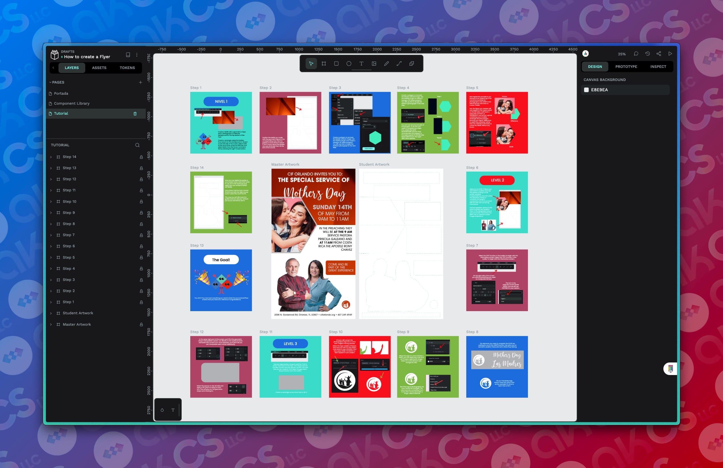 How to create a flyer screenshot 1