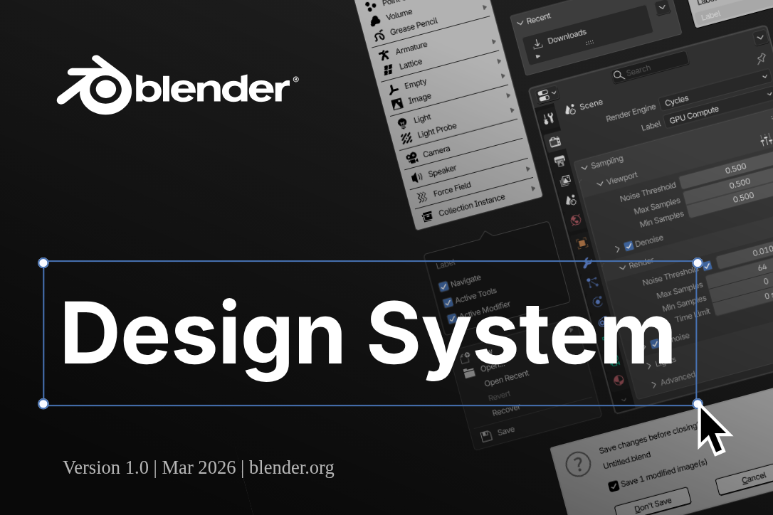 Blender Design System v1.0