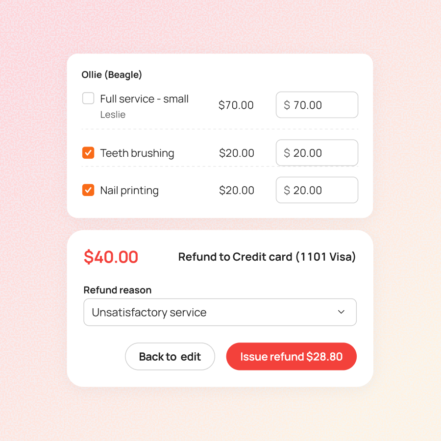 Line-Item Refunds & Adjustments