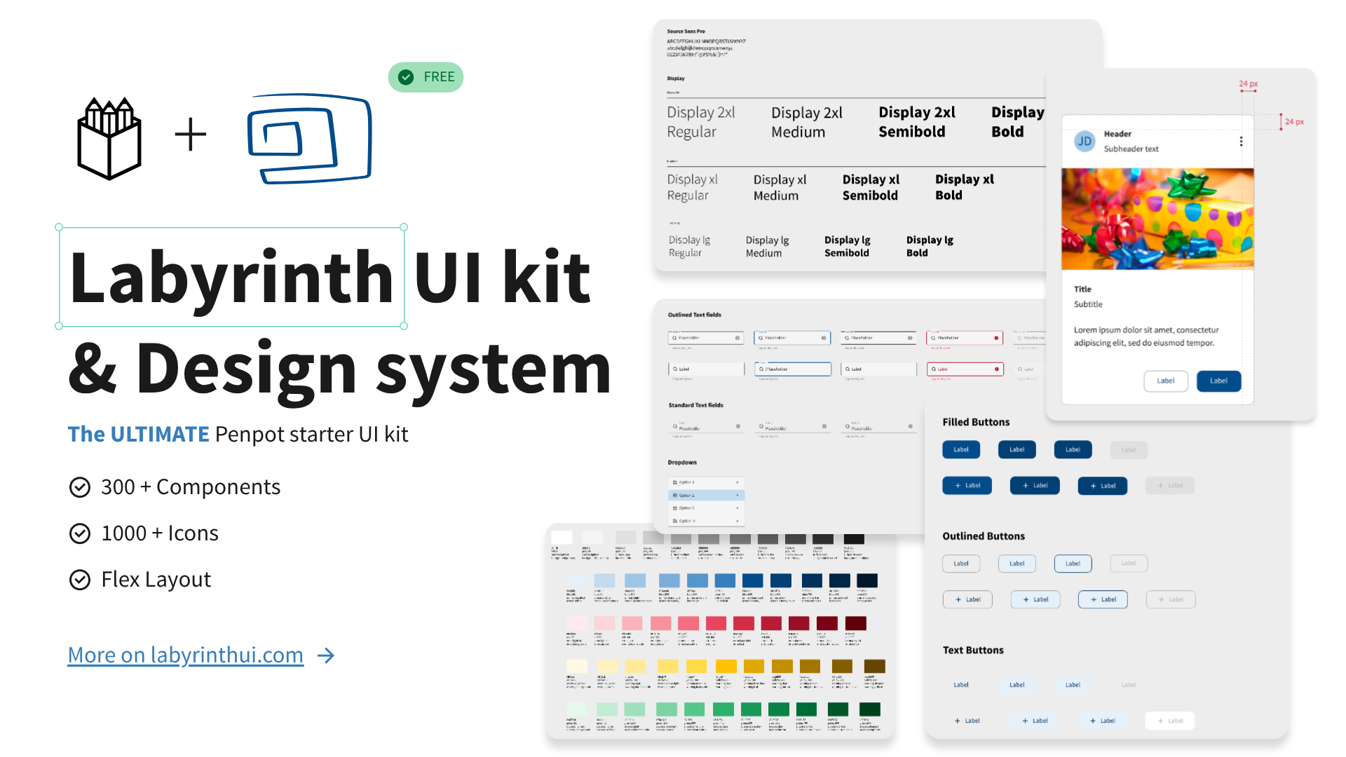 Labyrinth UI free kit