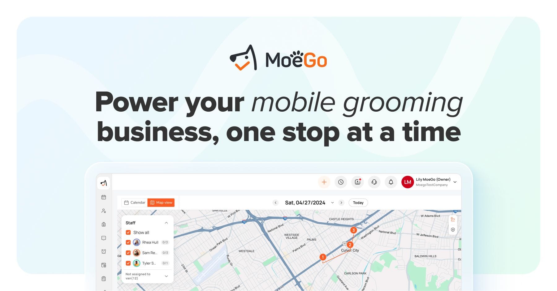 Image showcasing Mobile Pet Grooming Software | MoeGo