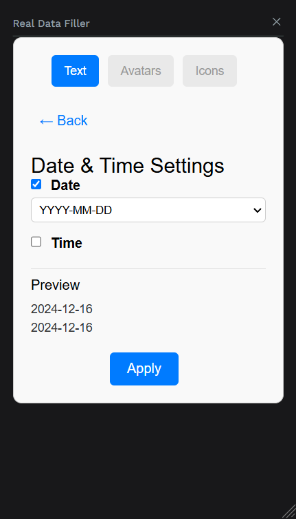 Real Data Filler  screenshot 2