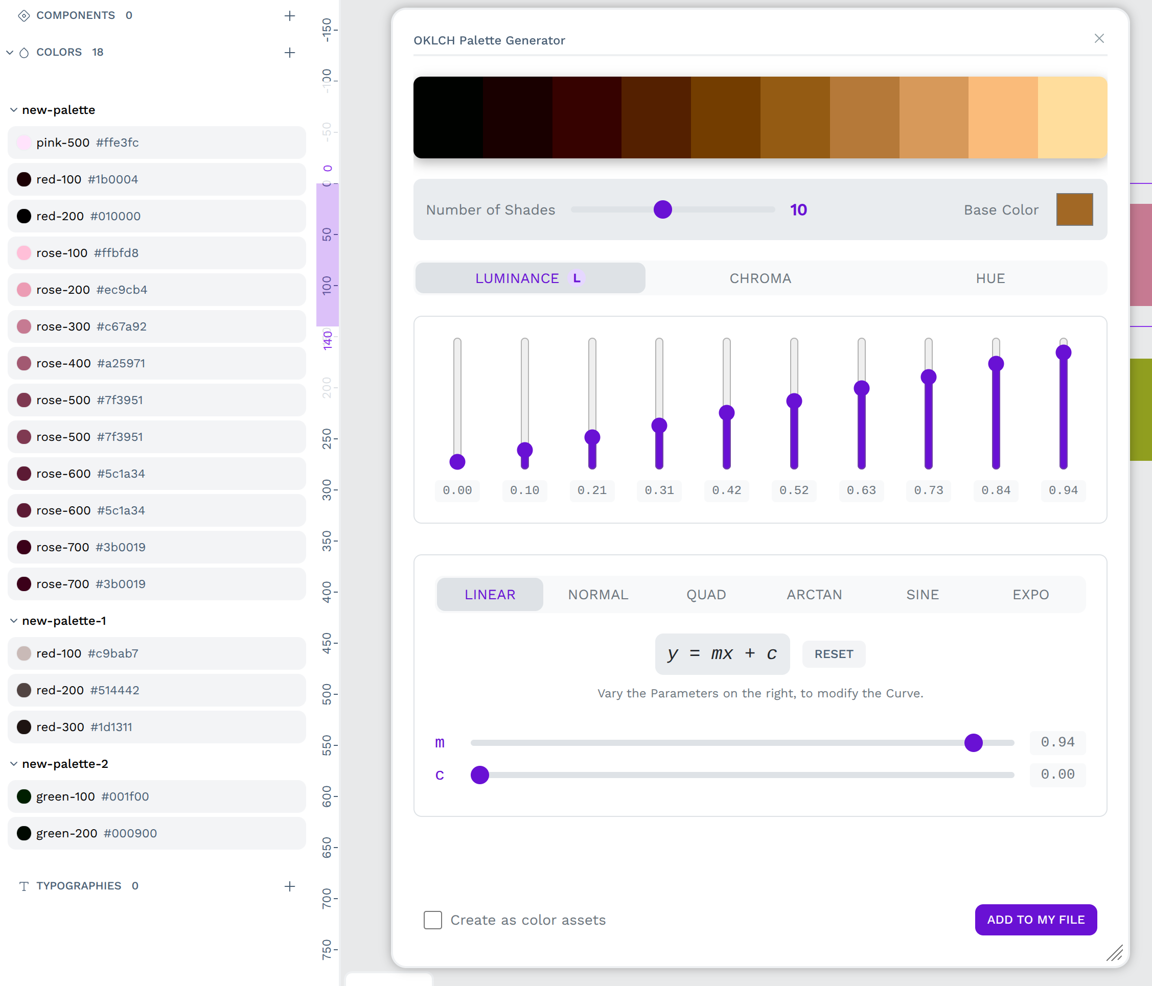 OKLCH Palette screenshot 1