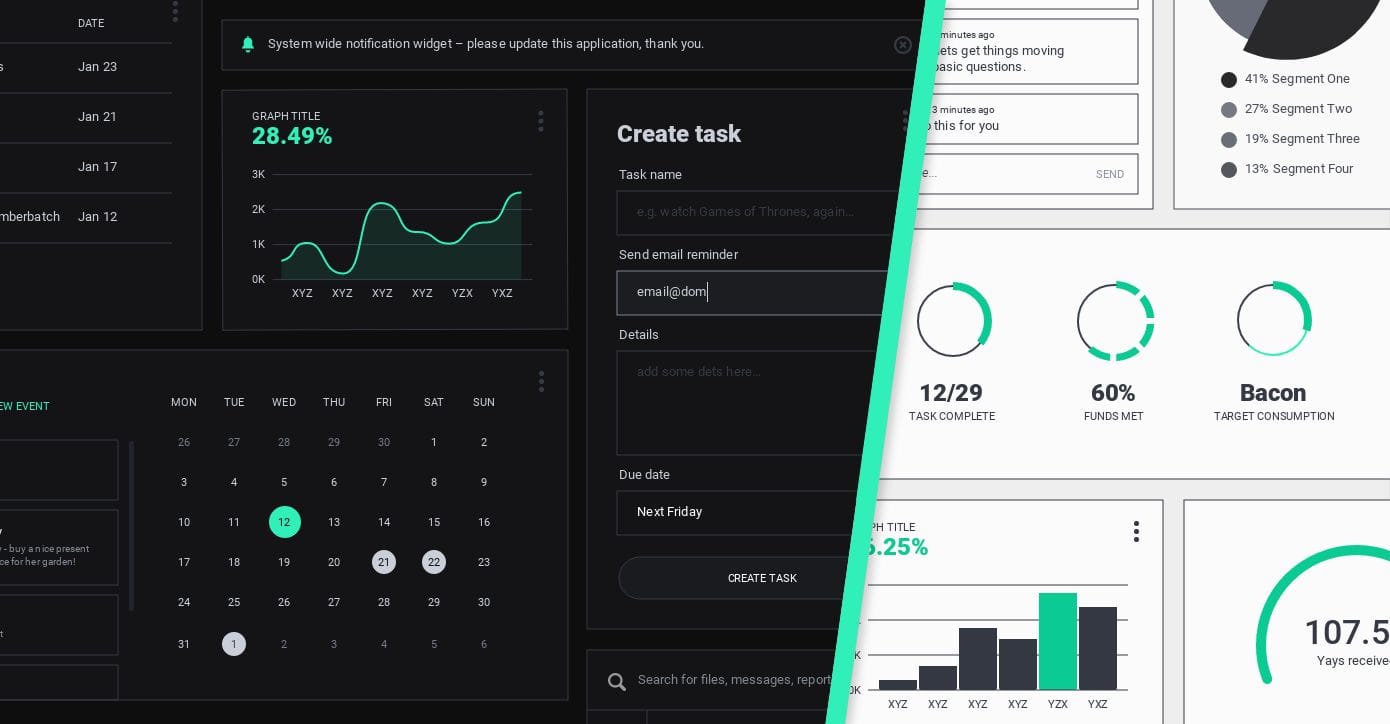 Dashboard UI starter kit