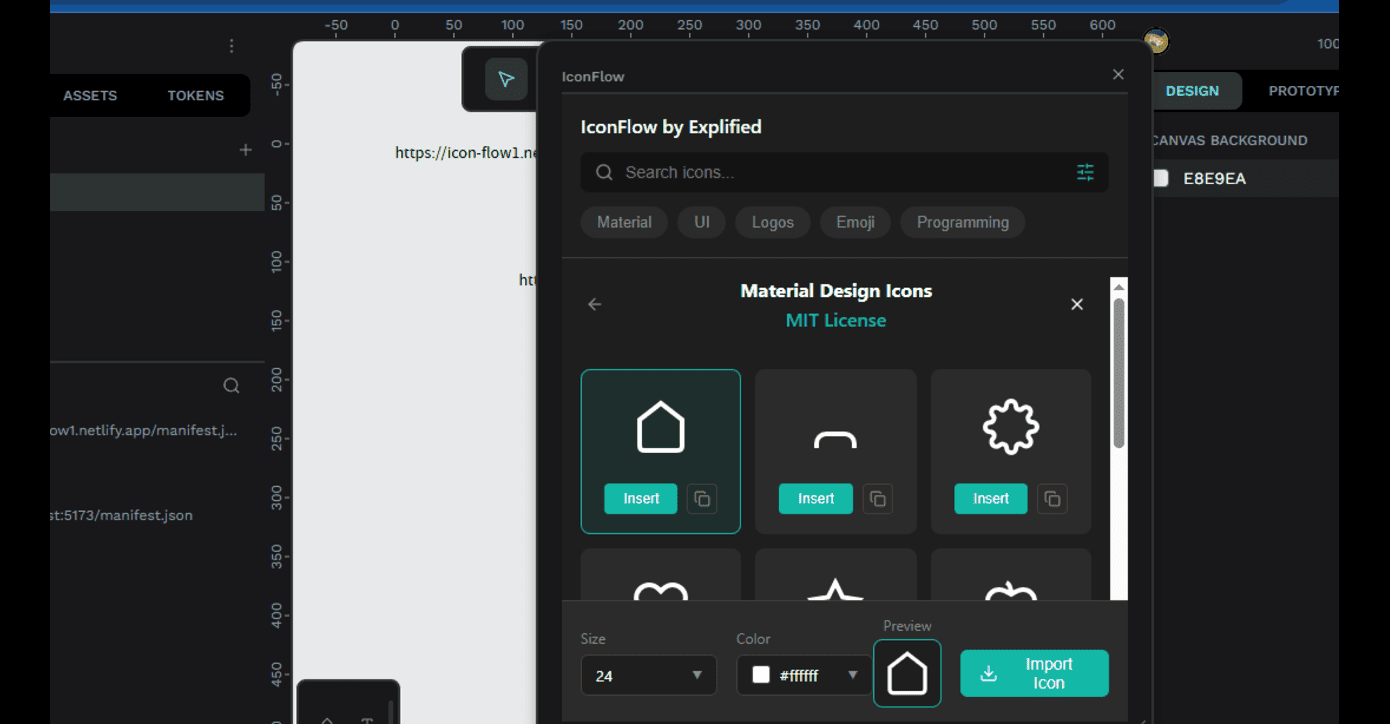 Icon flow screenshot 1