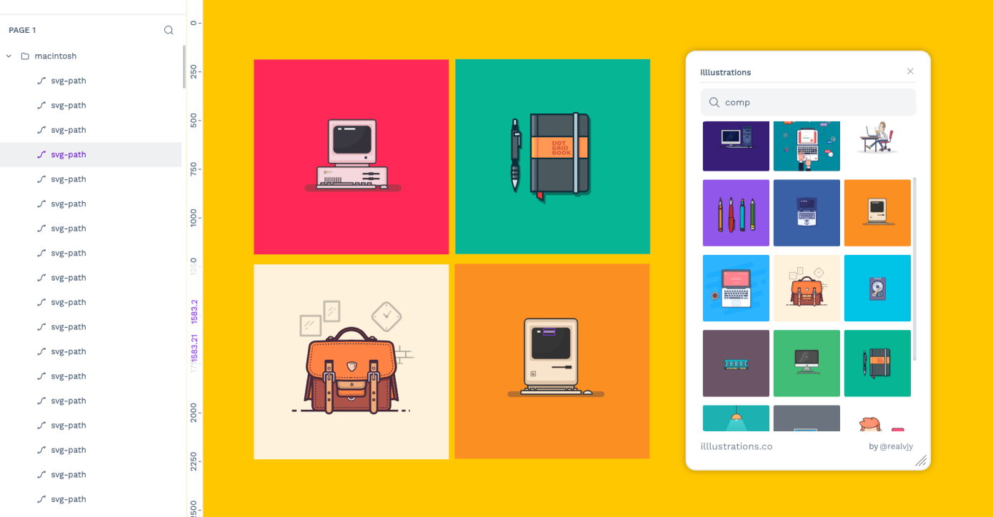 Illlustrations screenshot 1