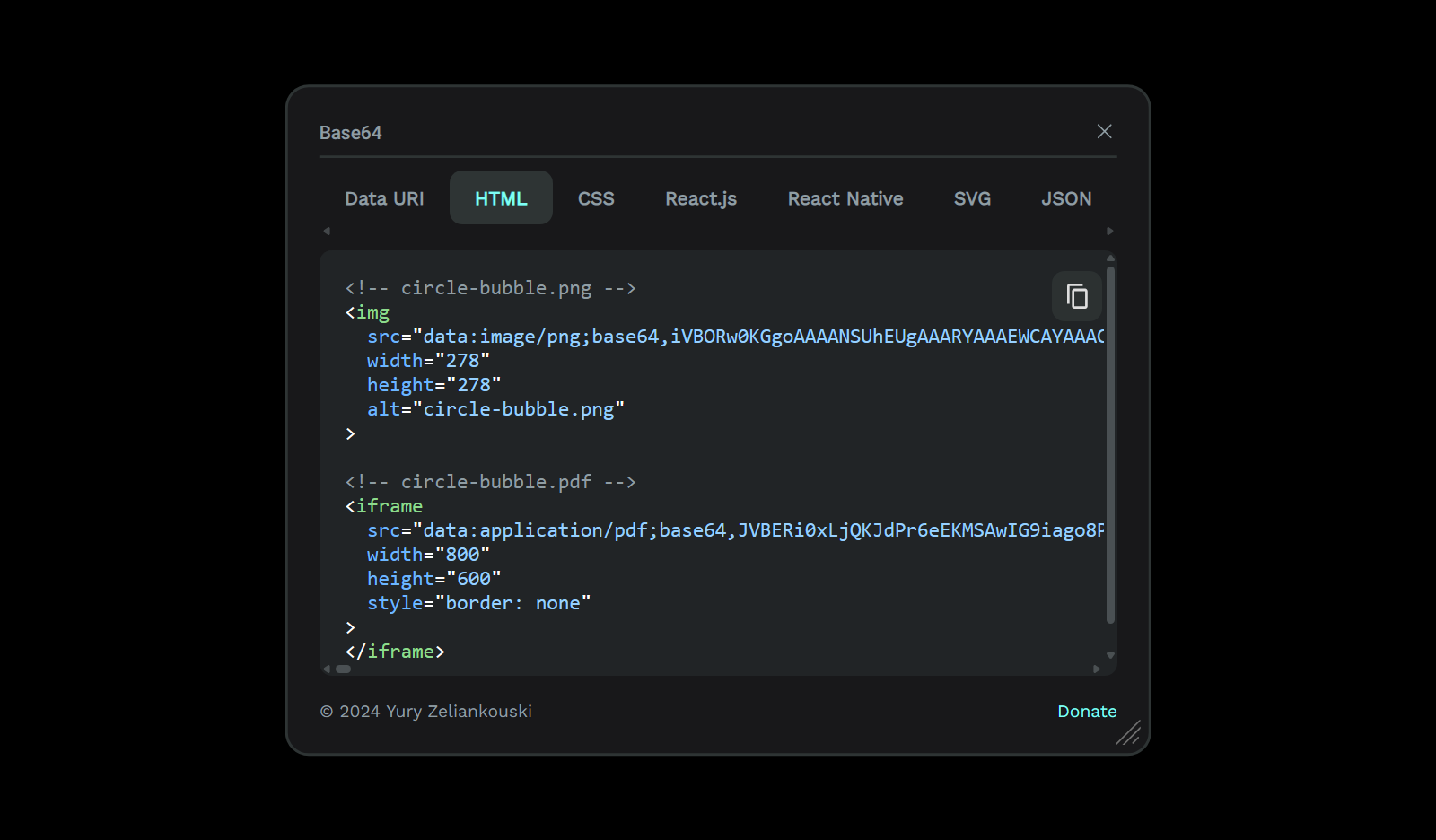 Base64 screenshot 1