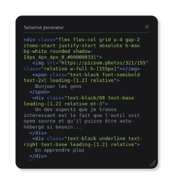 Tailwind HTML screenshot 1