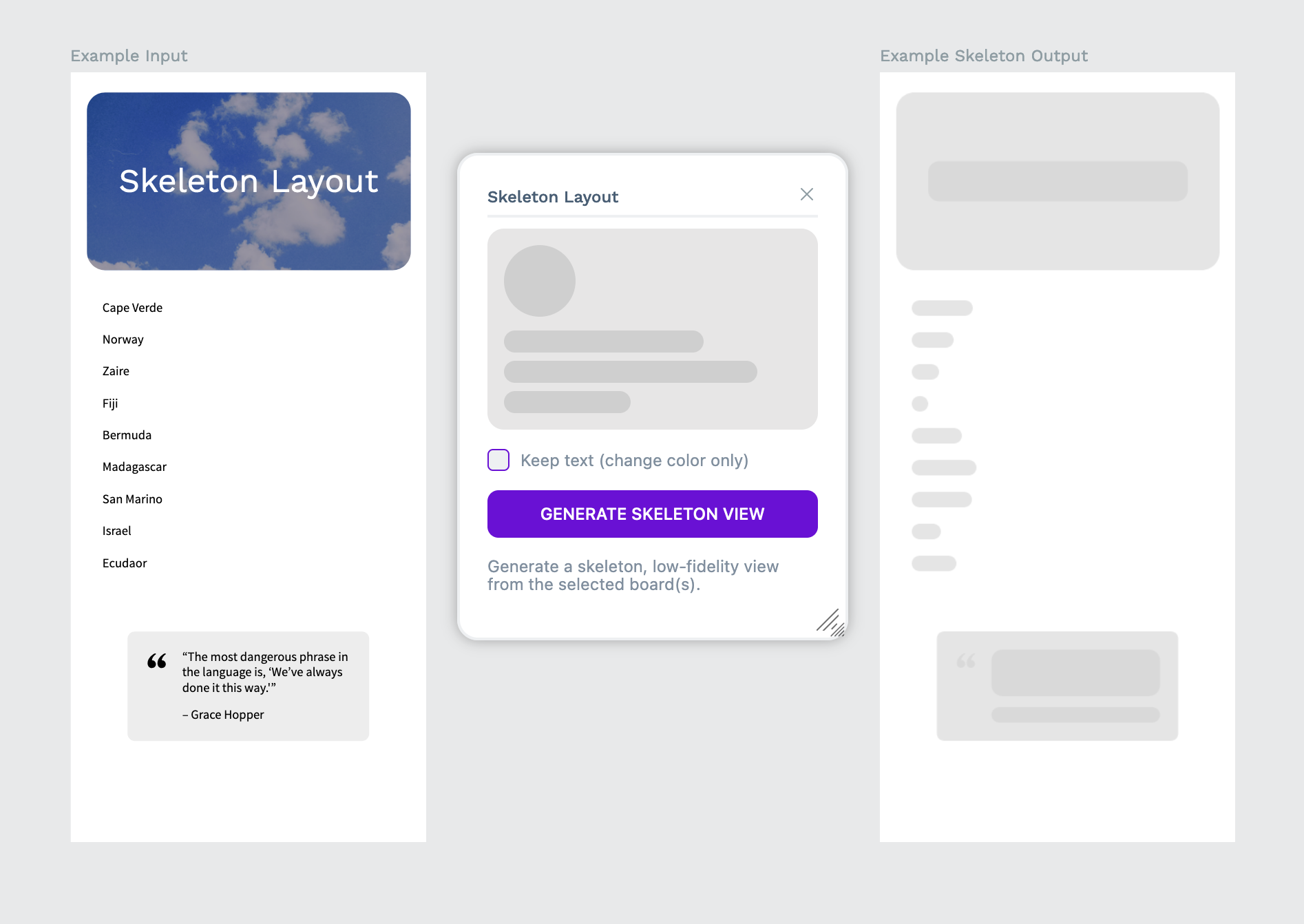 Skeleton Layout screenshot 1