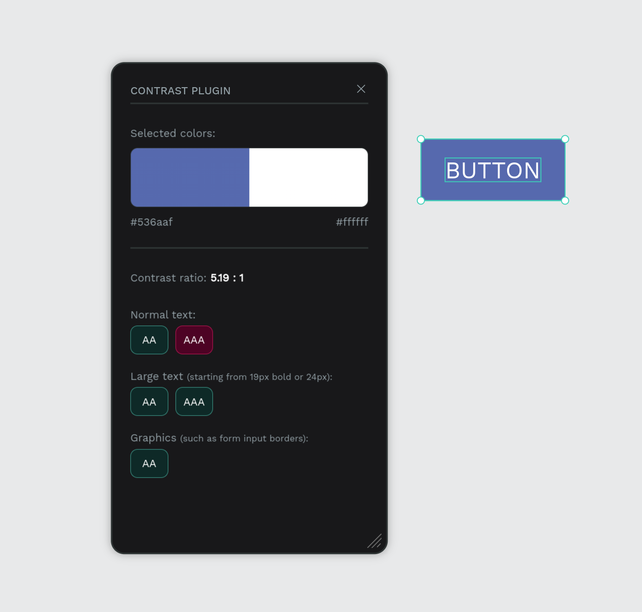 Contrast checker screenshot 2