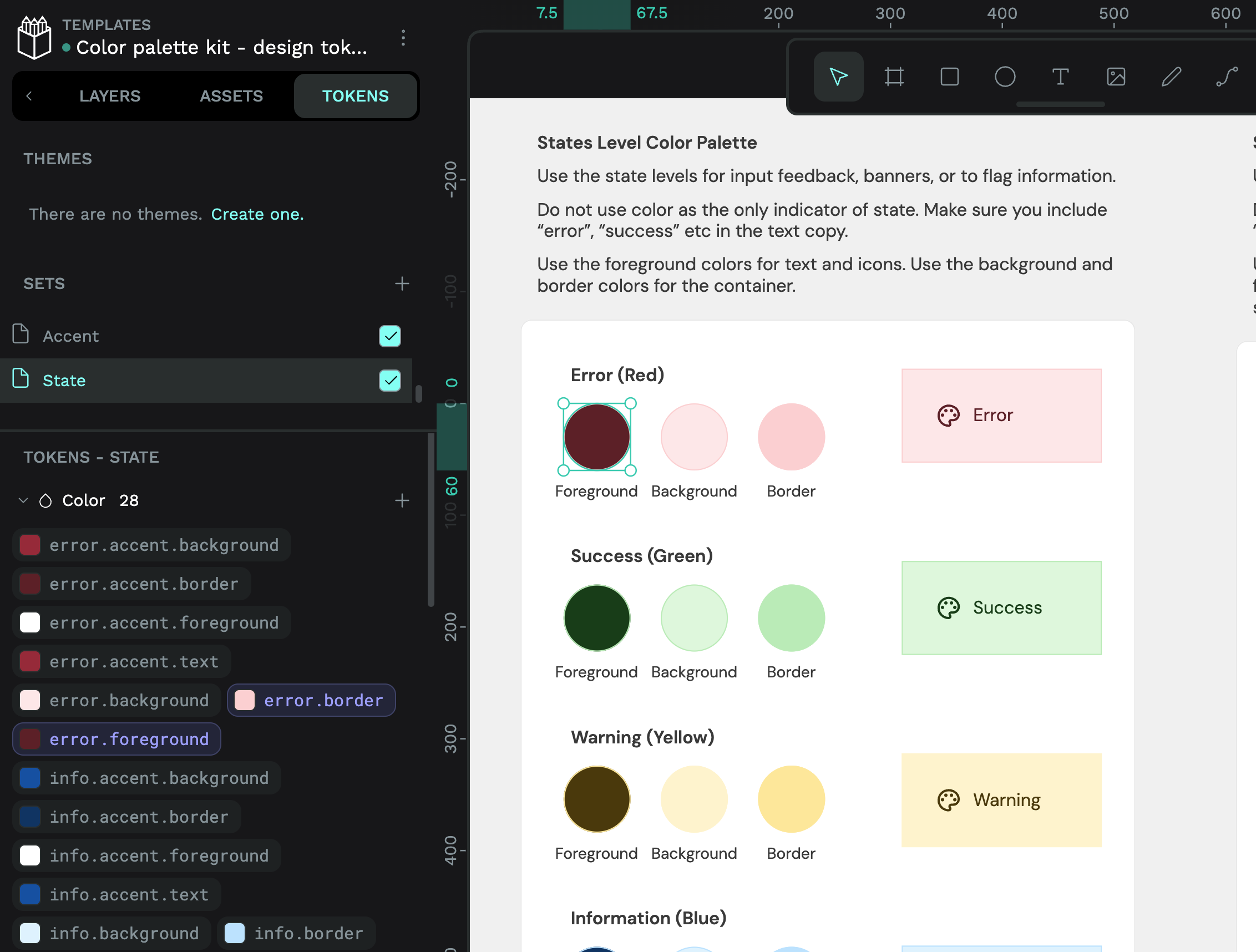 Color palette kit - Design tokens edition screenshot 3