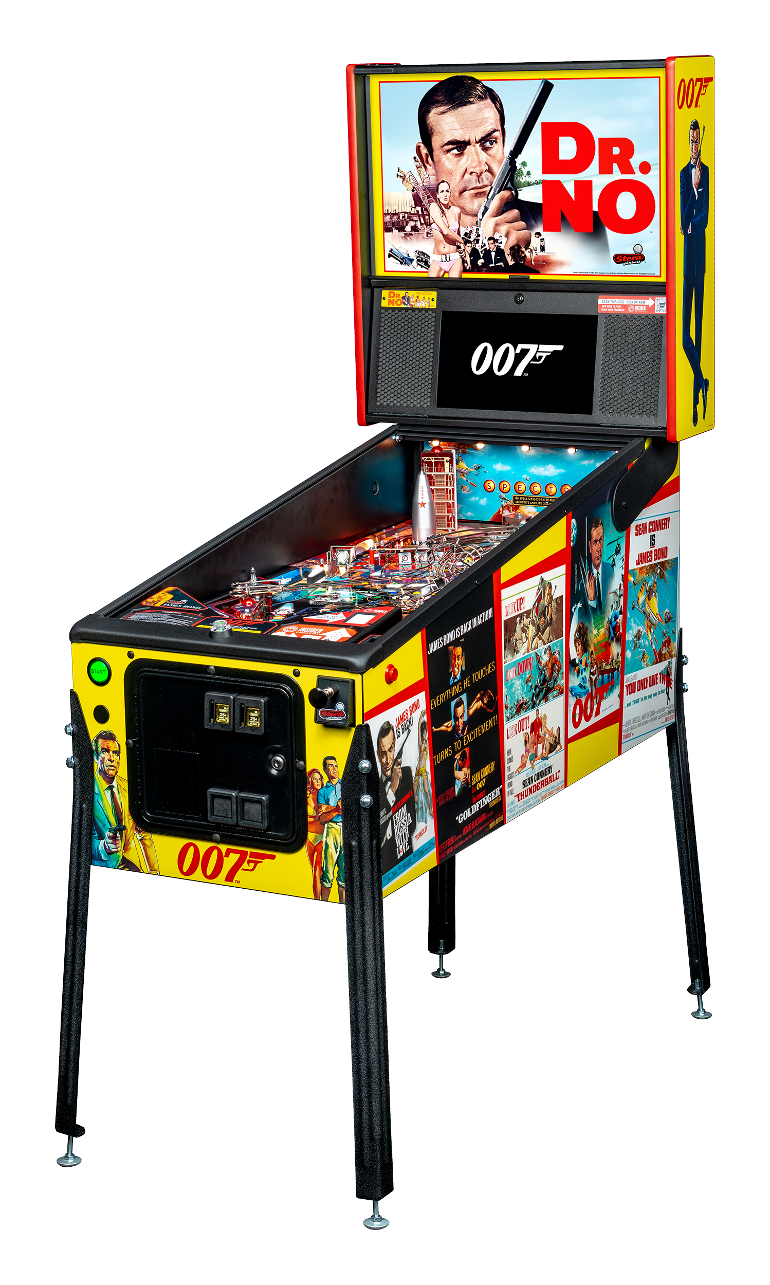 James Bond 007 Stern pinball machine cabinet