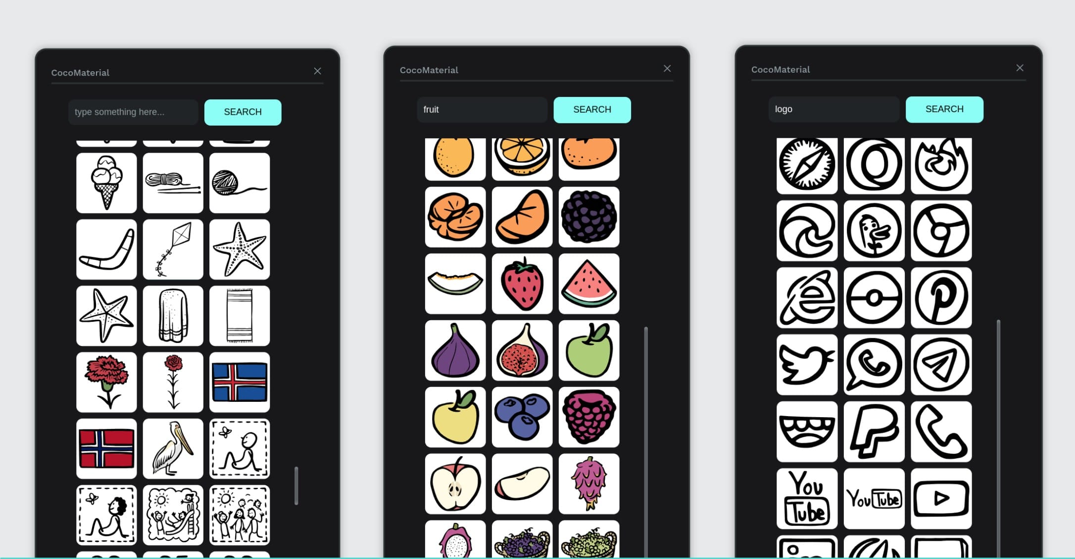 Cocomaterial illustrations screenshot 2