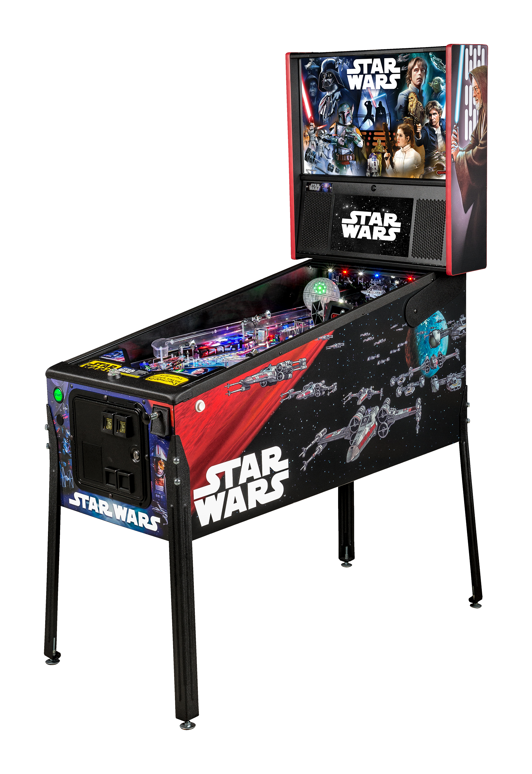 Star Wars Stern pinball machine cabinet