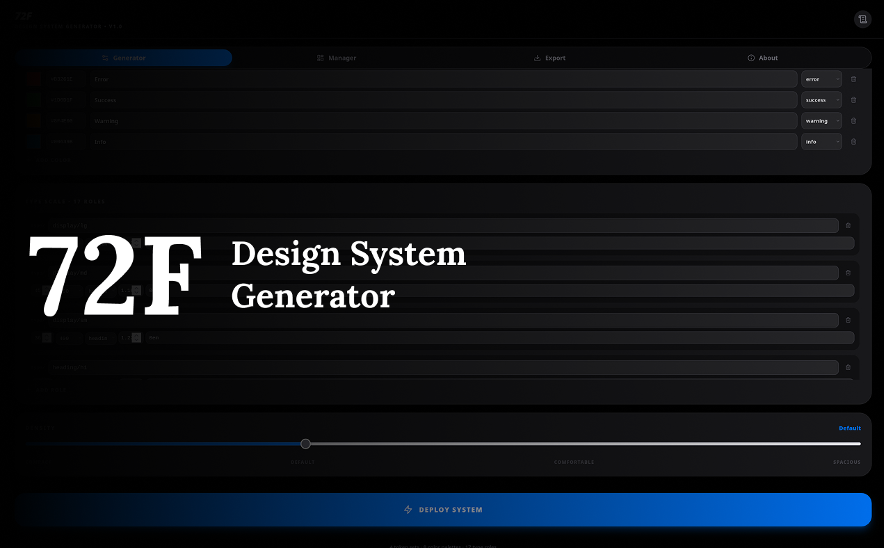 72F Design System Generator