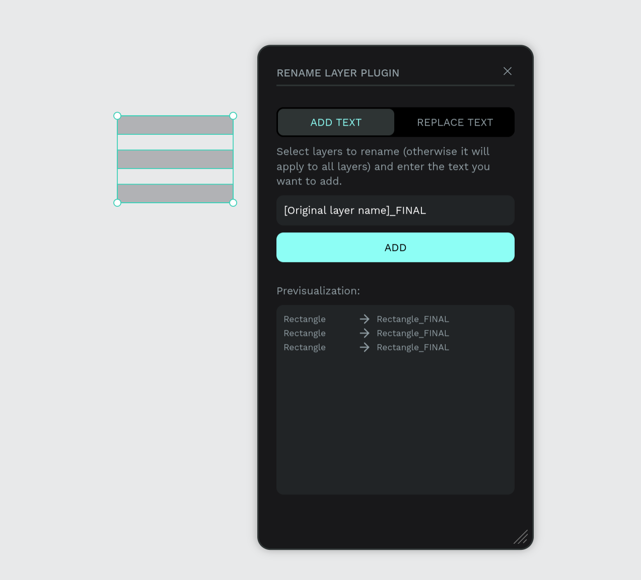 Rename layers screenshot 1