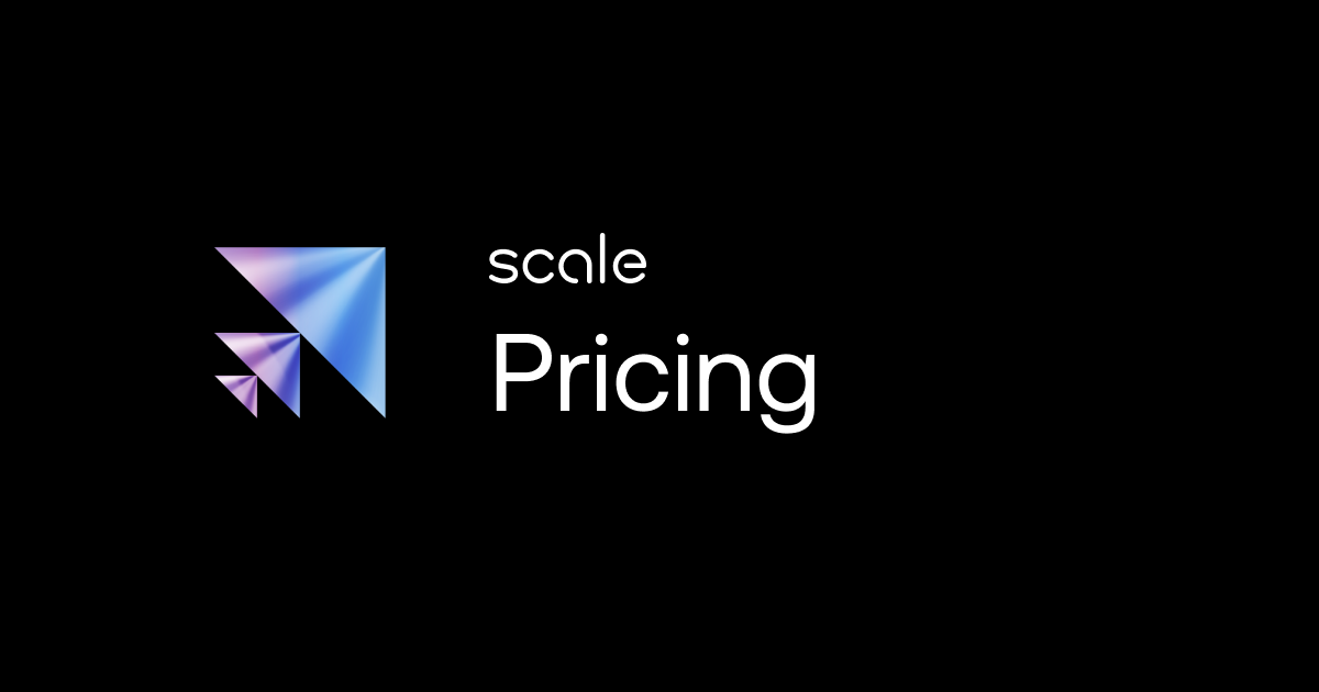 Pricing - Scale