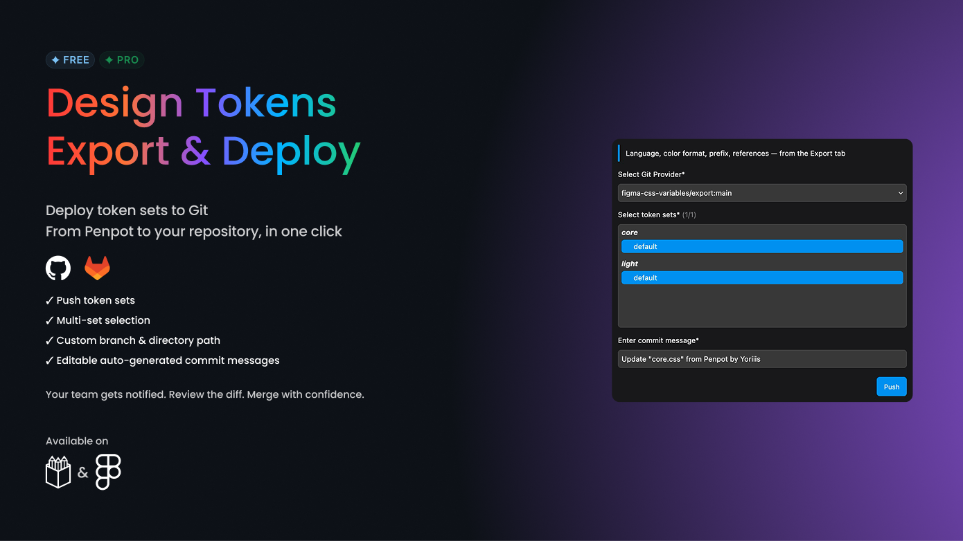 Design Tokens Export & Deploy screenshot 1
