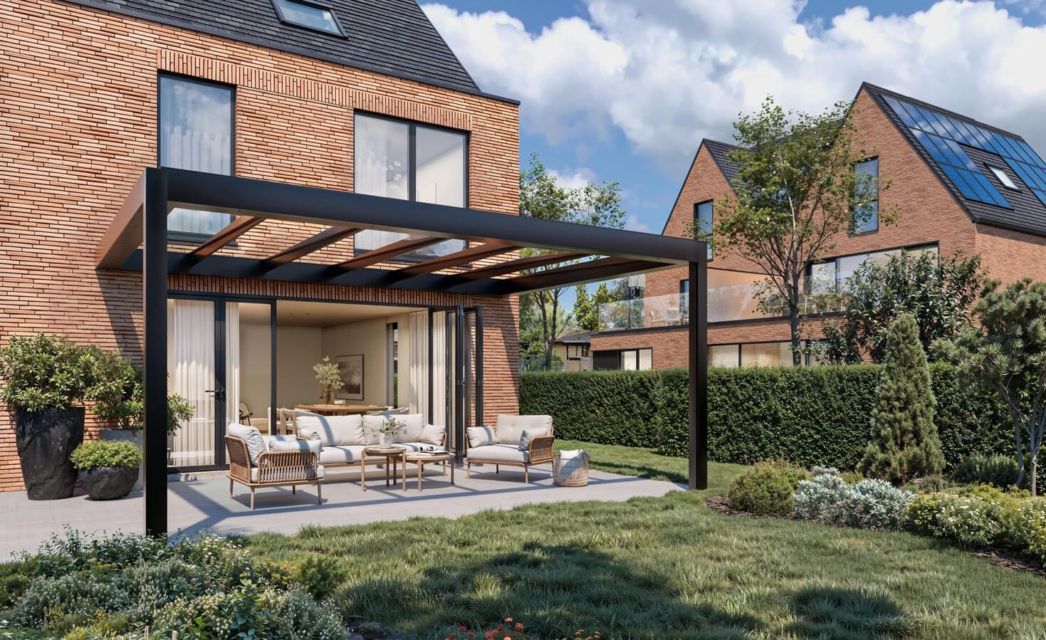 Pergola en verre crystal