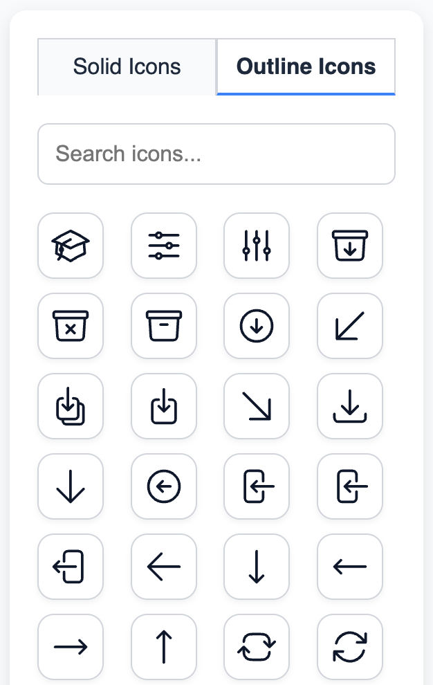 Heroicons screenshot 1