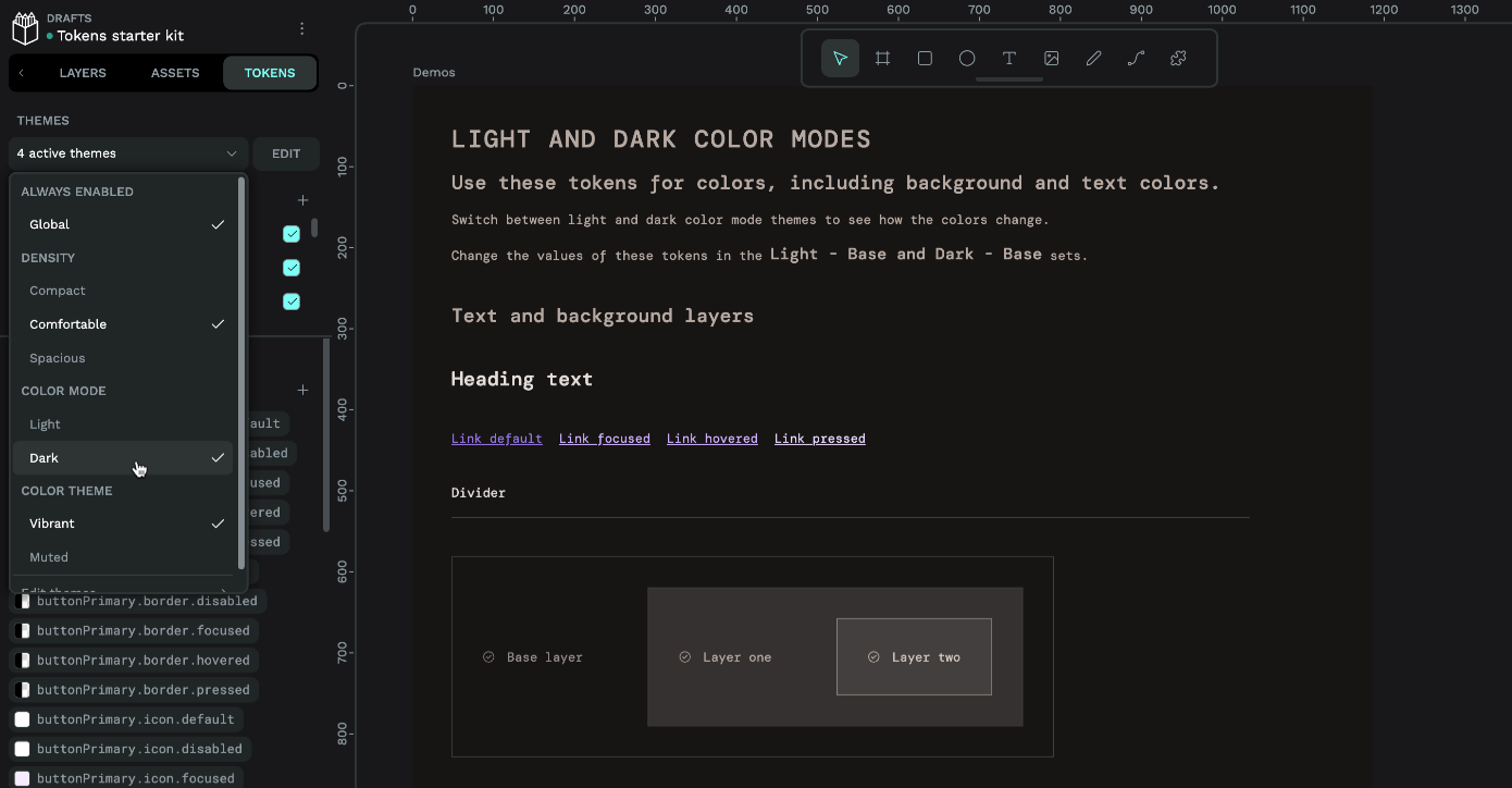 Design tokens starter kit screenshot 2