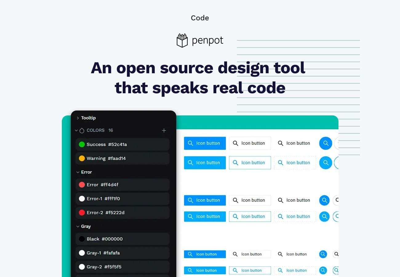 An open source design tool that speaks real code.