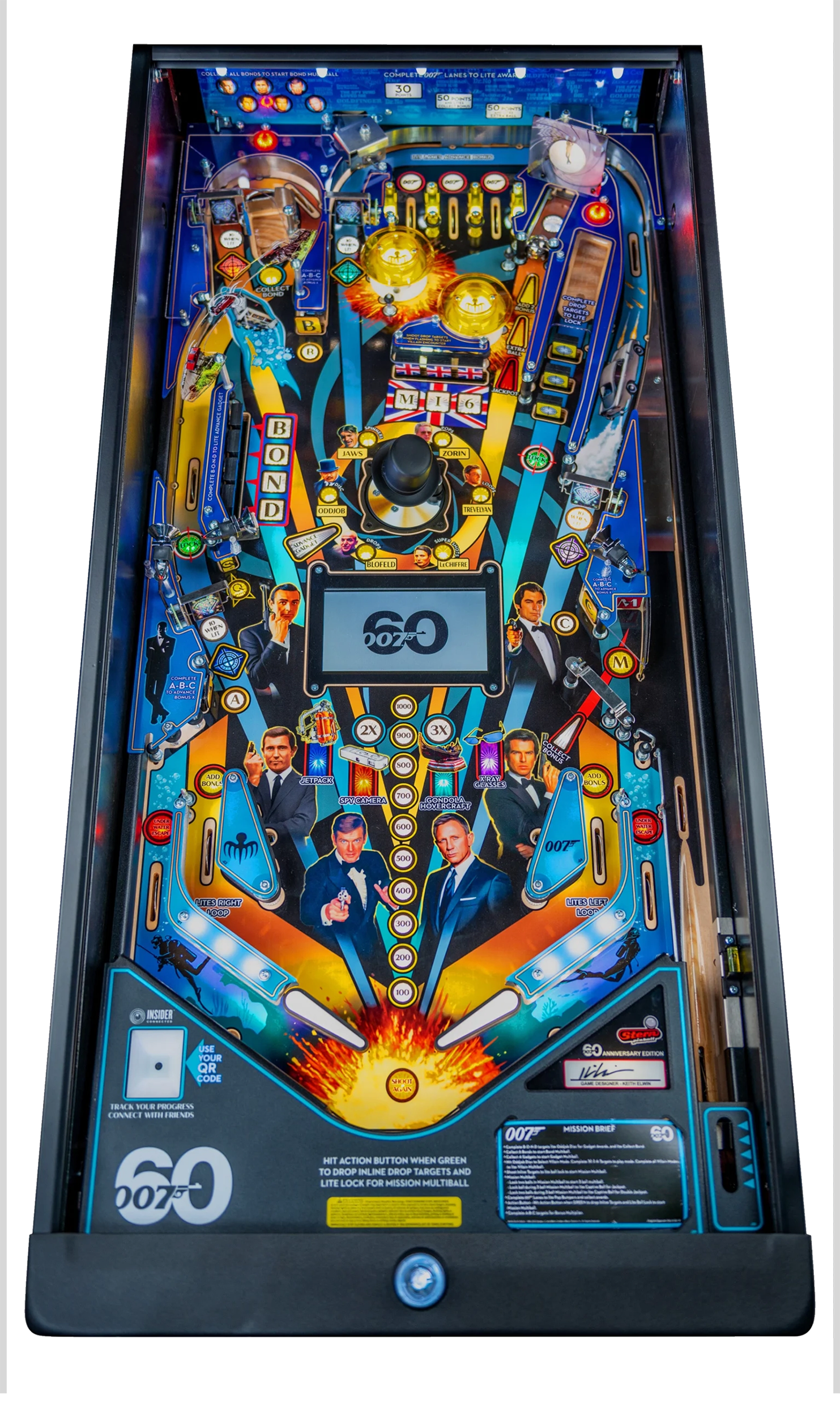 James Bond 007 Anniversary Edition playfield.