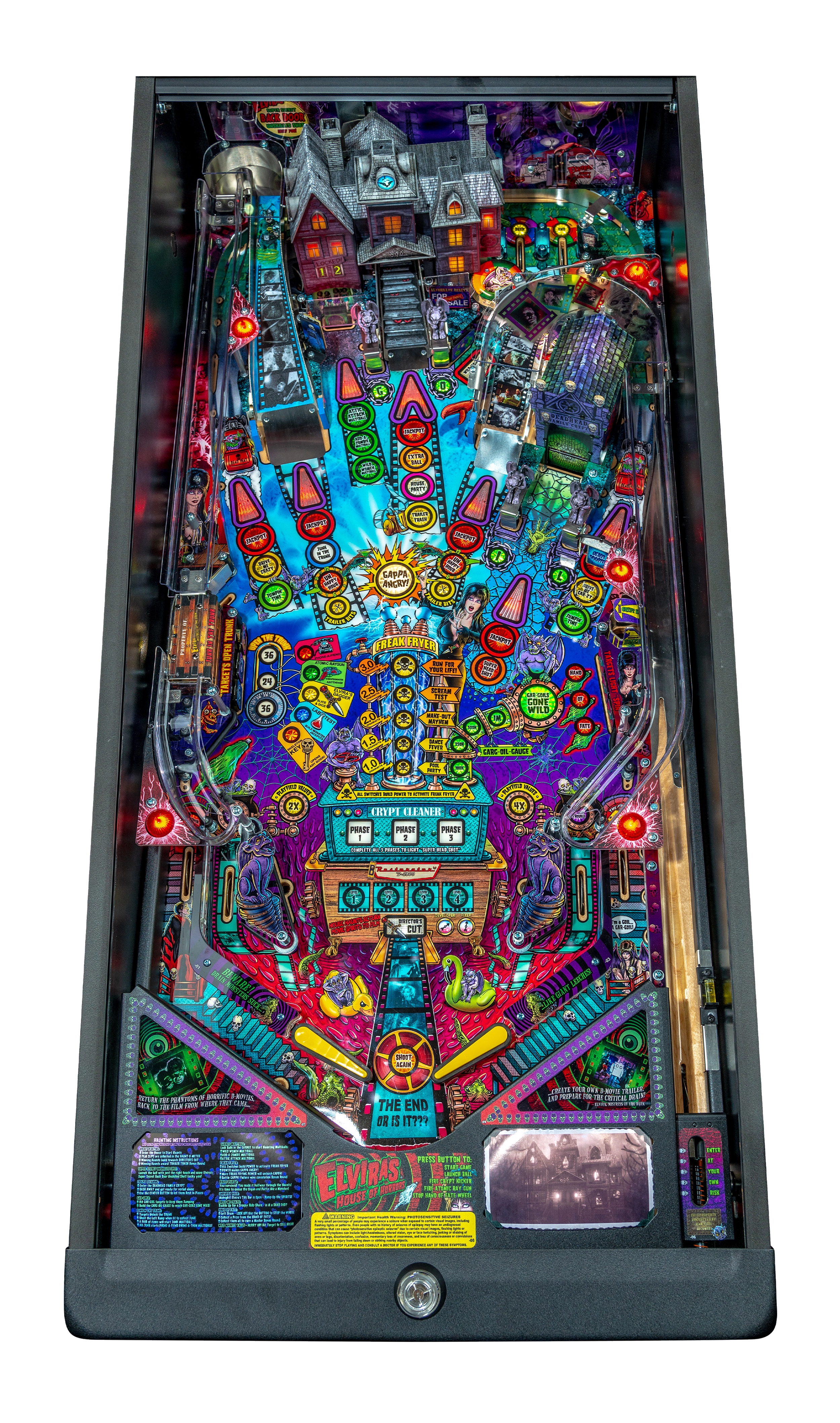 Elvira's House of Horrors Premium playfield.