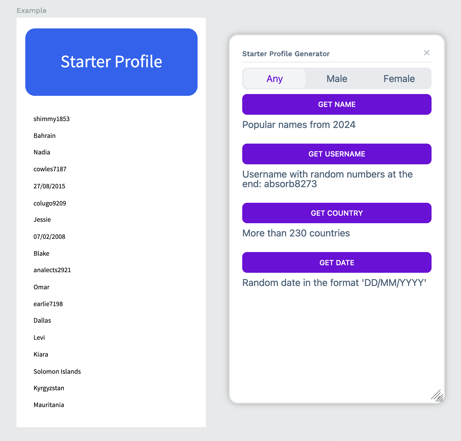 Starter Profile screenshot 3