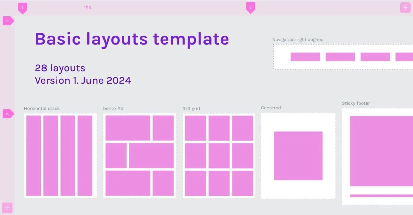 Basic layouts template