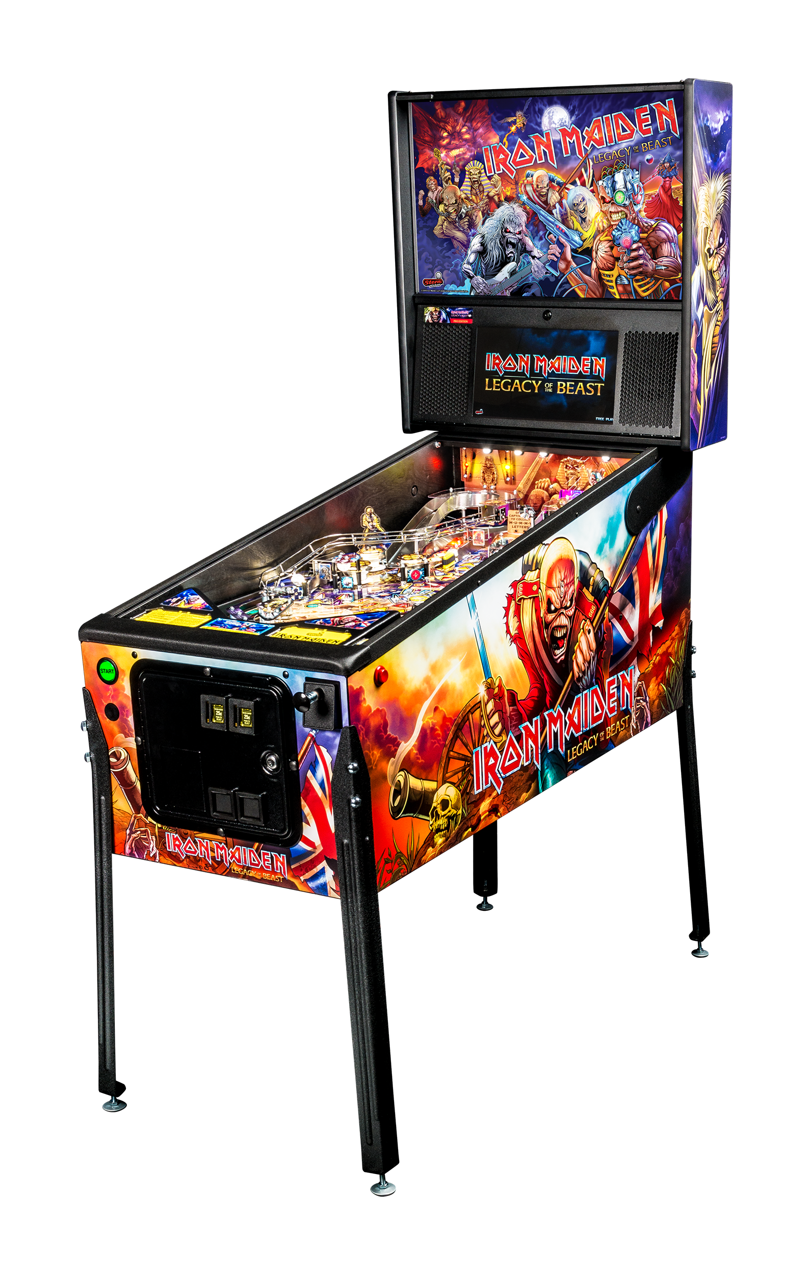 Iron Maiden Stern pinball machine cabinet
