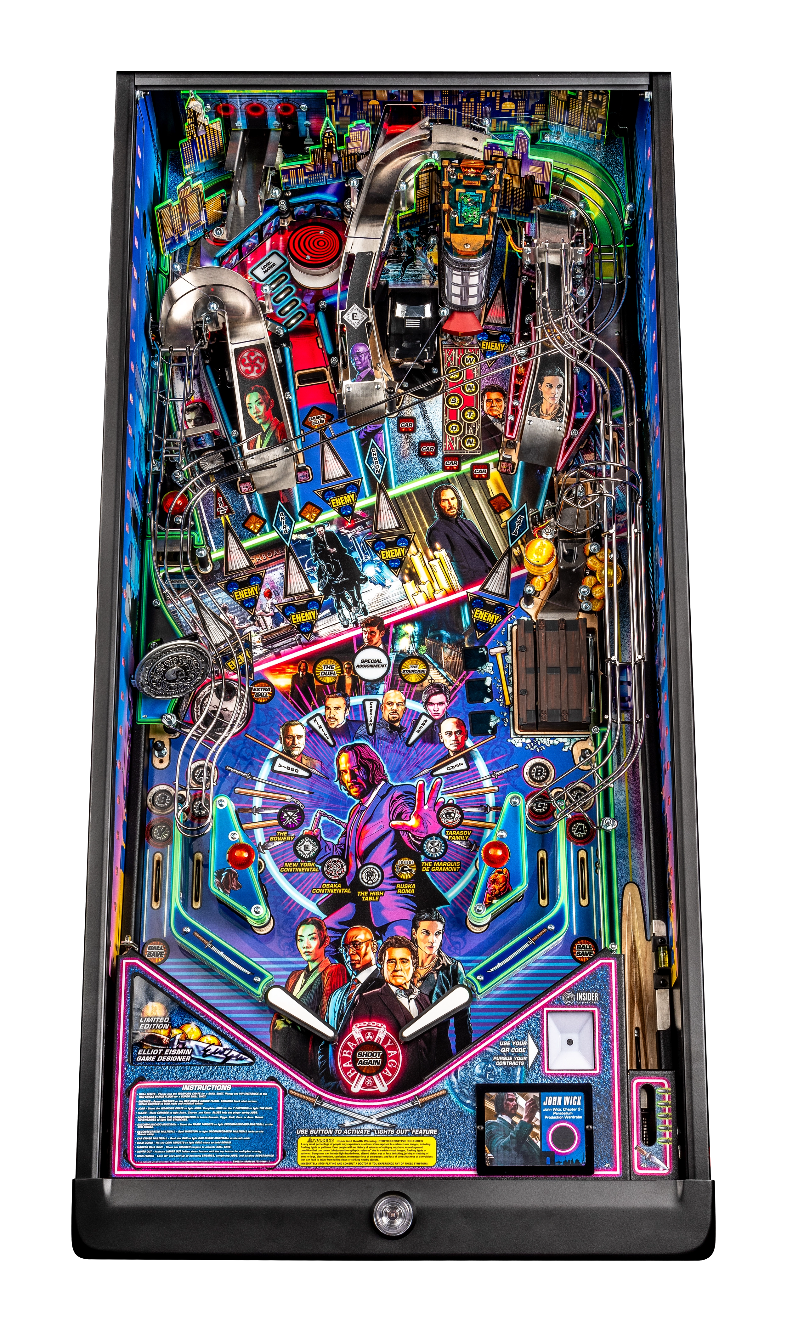 John Wick Limited Edition playfield.