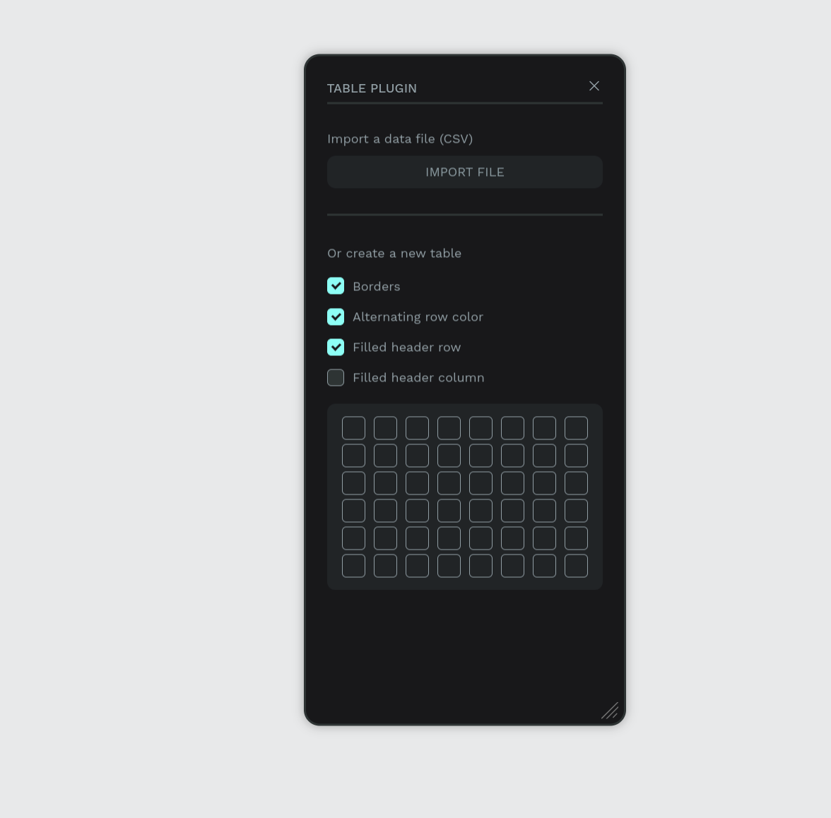 Tables screenshot 1