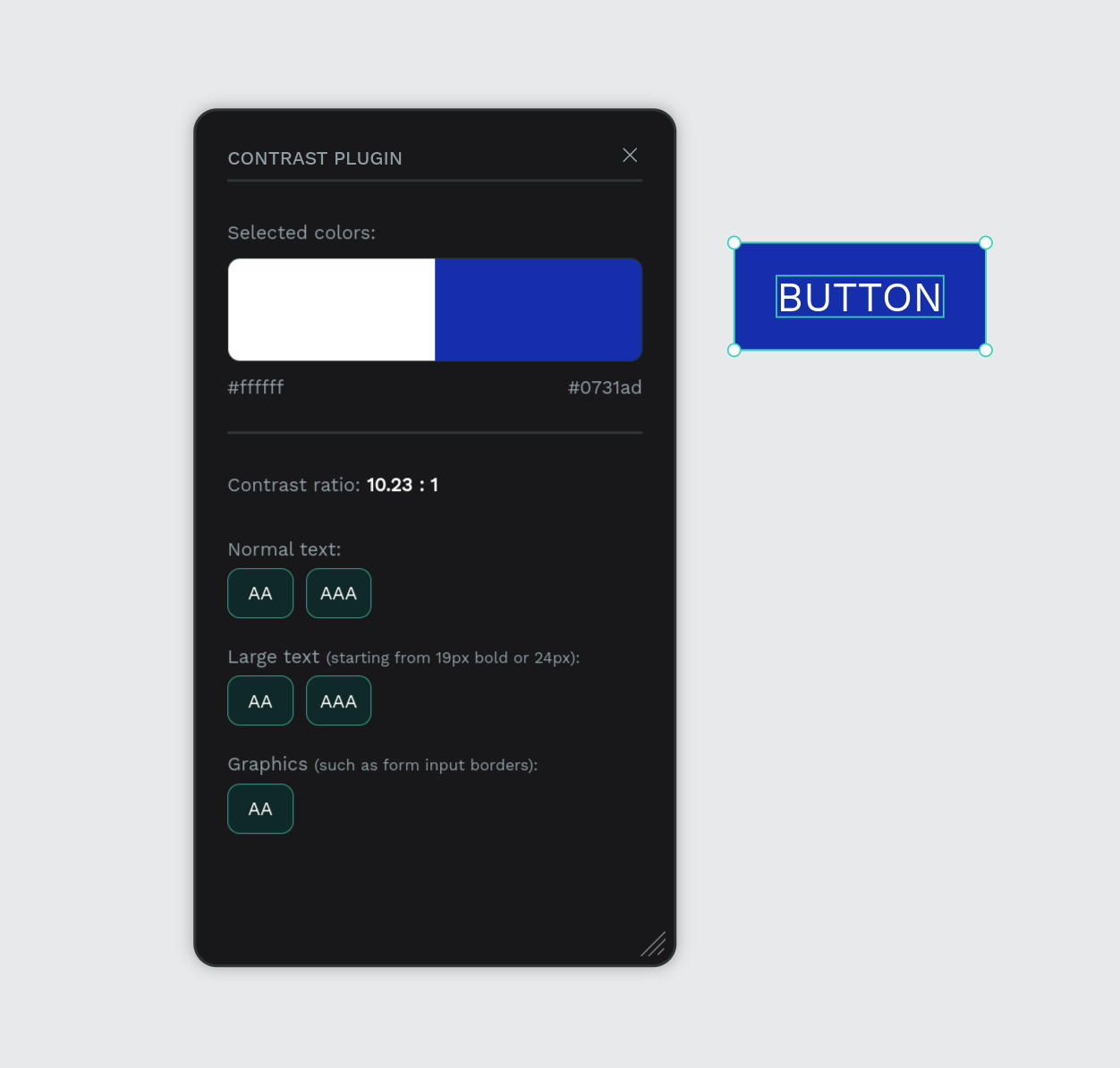 Contrast checker screenshot 1