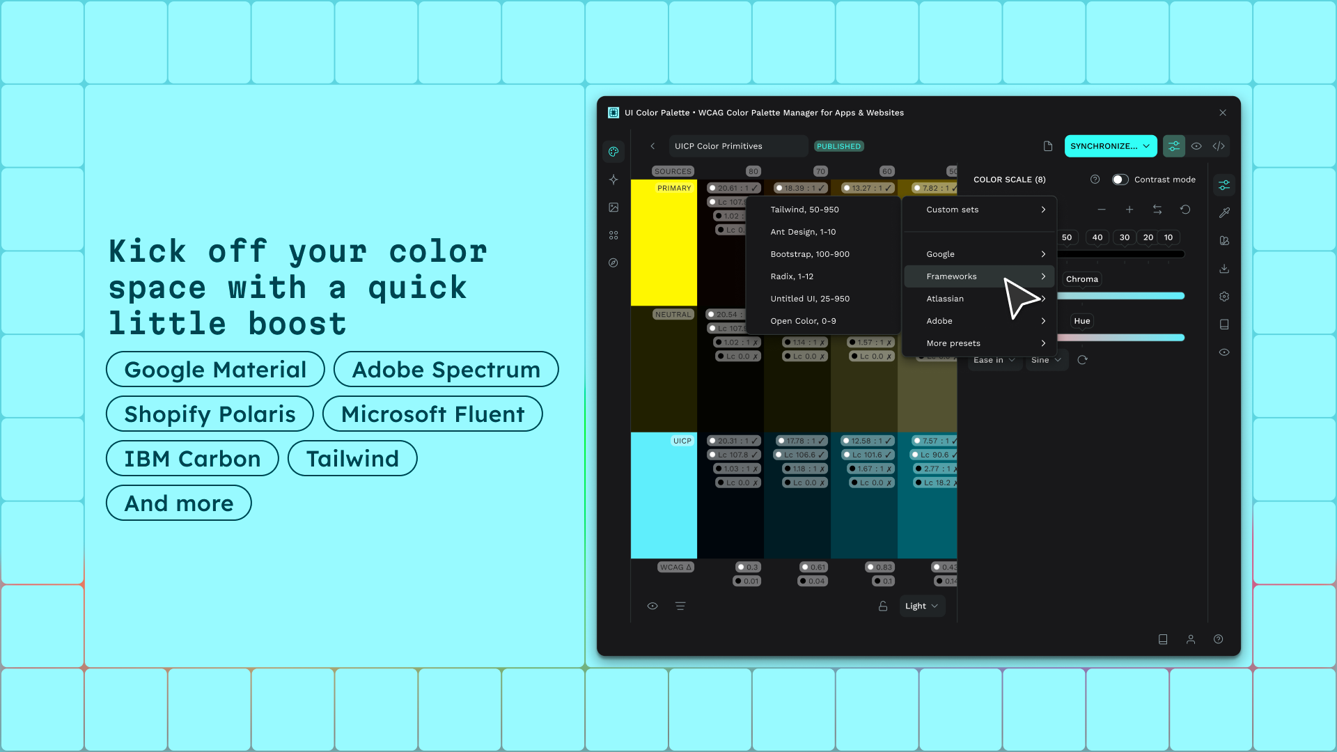 UI Color Palette /one・WCAG Color Palette Manager for Apps & Websites screenshot 2