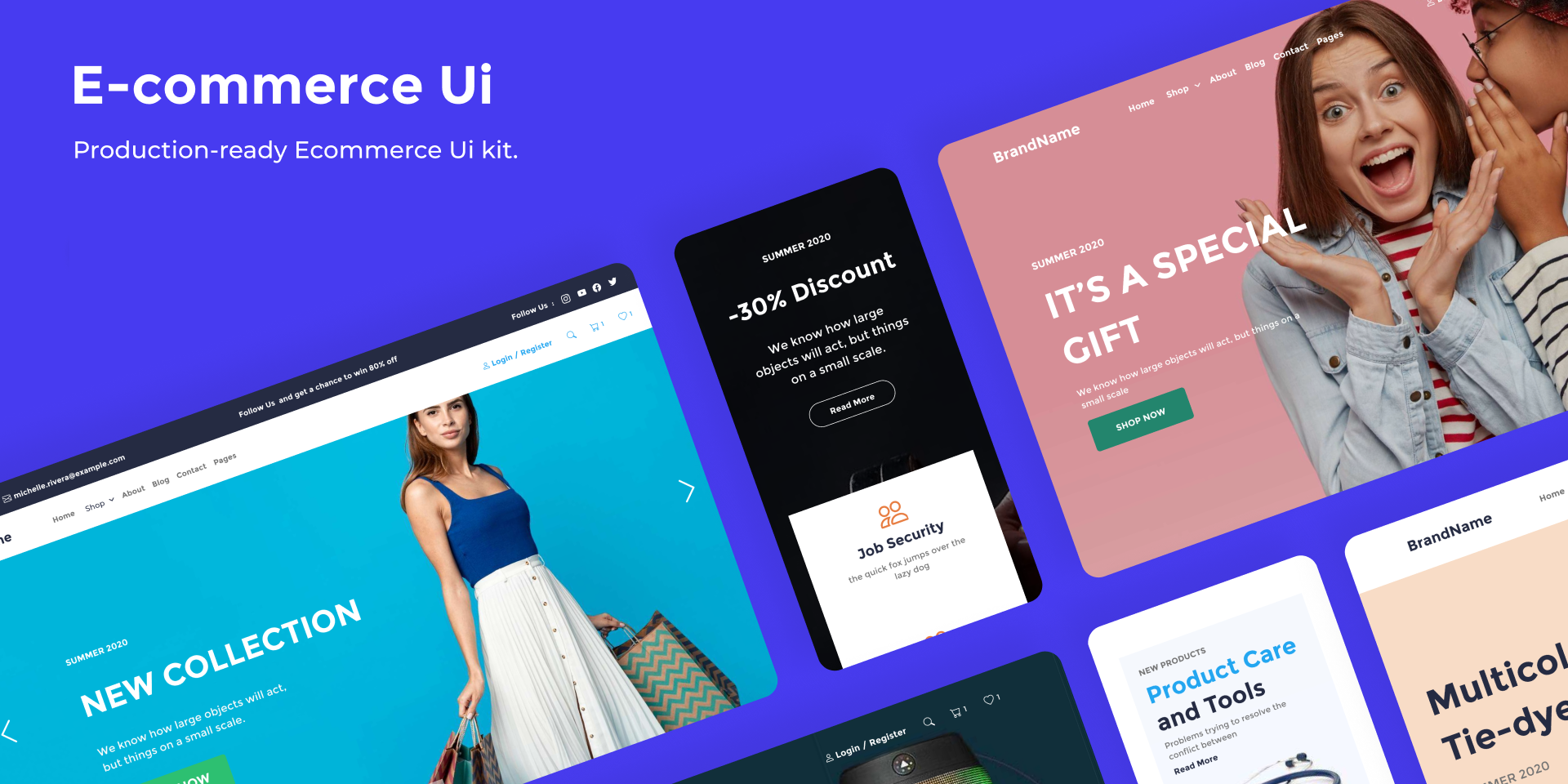 Ecommerce UI Kit (Demo Version)