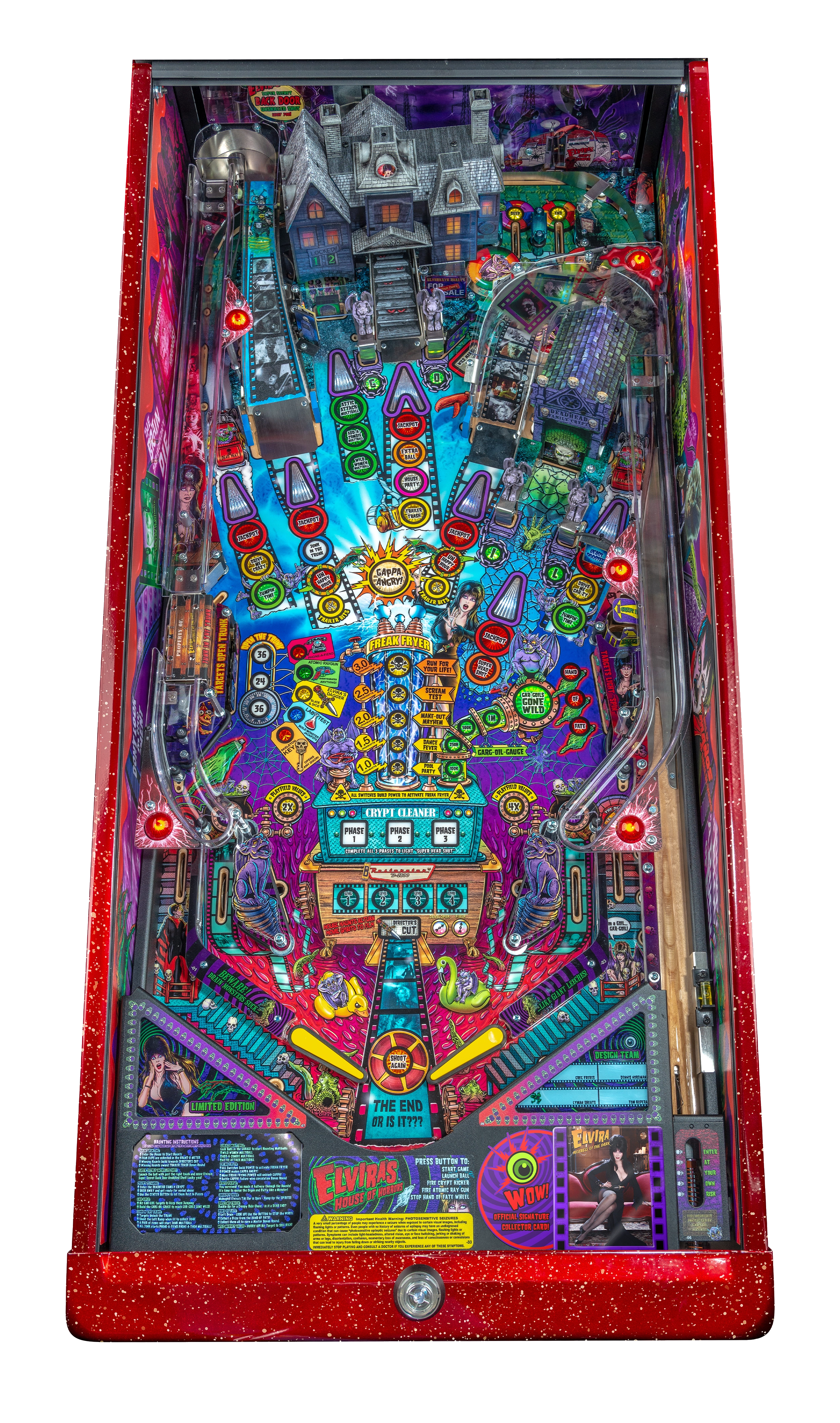 Elvira's House of Horror's Signature Edition playfield.